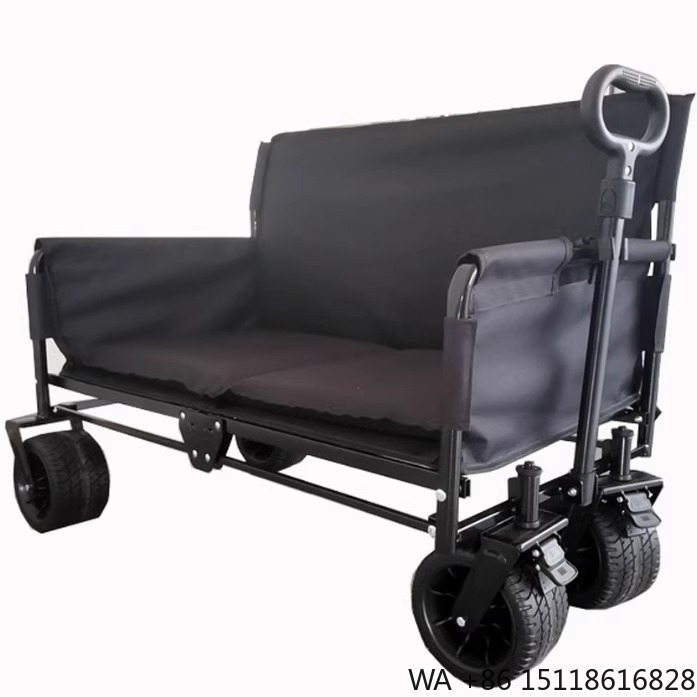 Outdoor Furniture Metal - JXFT Multifunctional Four-Wheel Metal Outdoor Folding