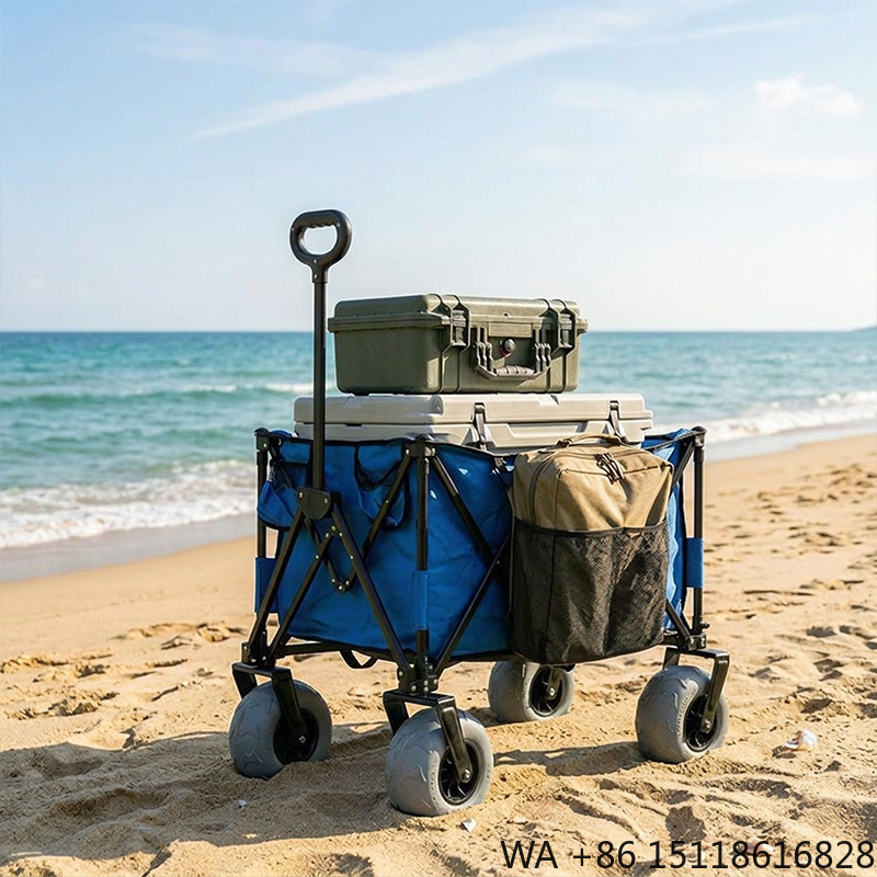 Foldable Metal Beach Wagon Qui - Outdoor Furniture Metal ulasan dan harga