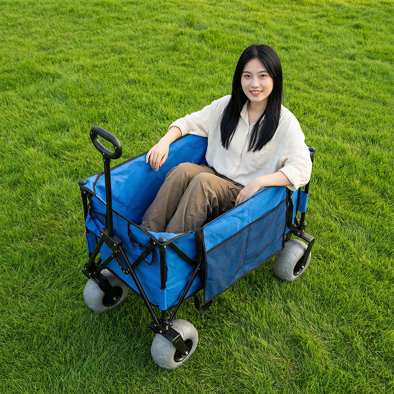 Foldable Metal Beach Wagon Qui - Outdoor Furniture Metal ulasan dan harga