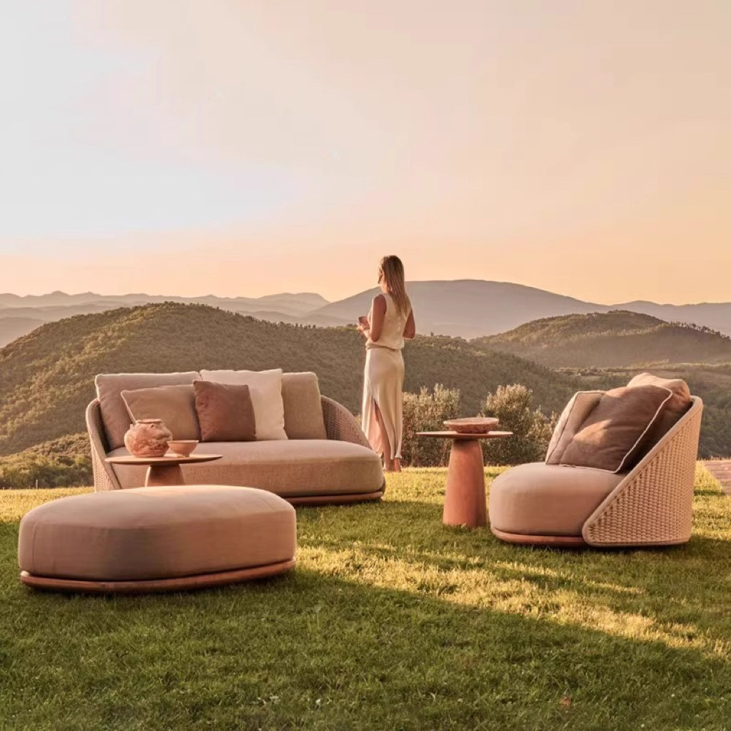 Nordic outdoor teak sofa villa - Outdoor Furniture Teak Wood ulasan dan harga