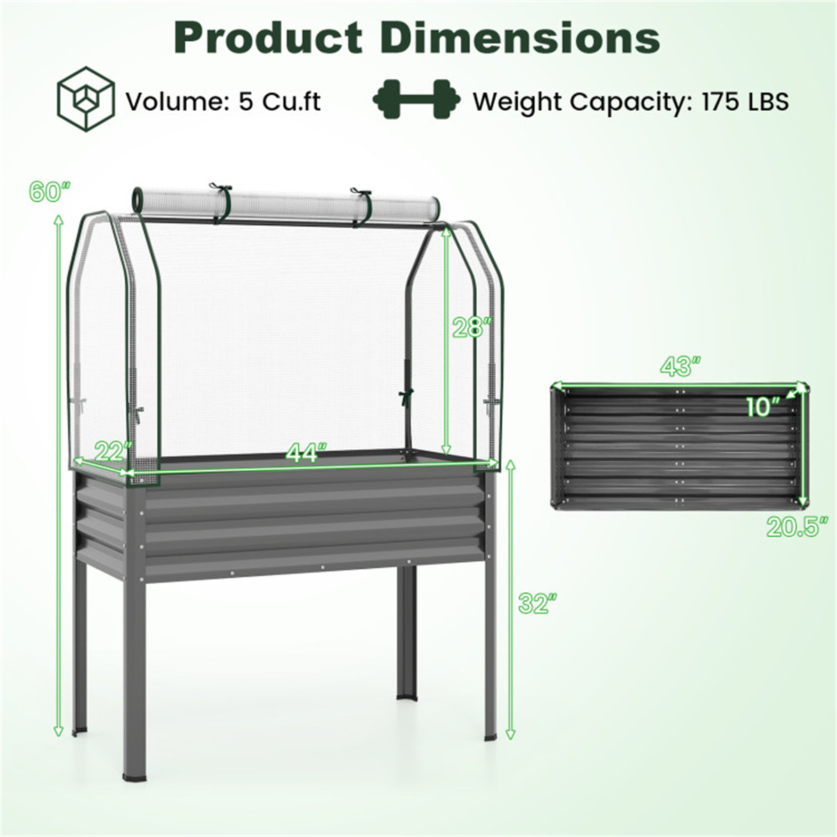 3-in-1 Metal Raised Garden Bed - Planter Raised Metal ulasan dan harga