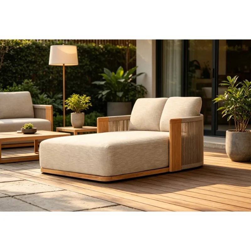 Patio Teak Chaise Lounge Daybe - Outdoor Furniture Teak Wood ulasan dan harga