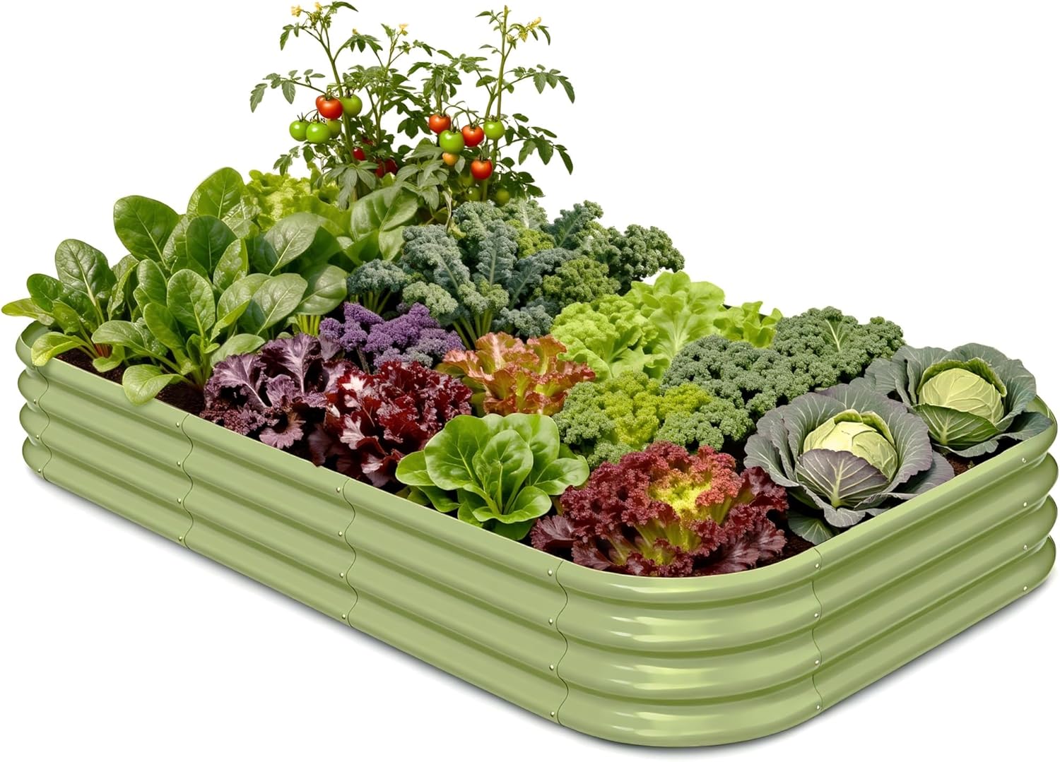 Galvanized Raised Garden Bed 8 - Planter Raised Metal ulasan dan harga