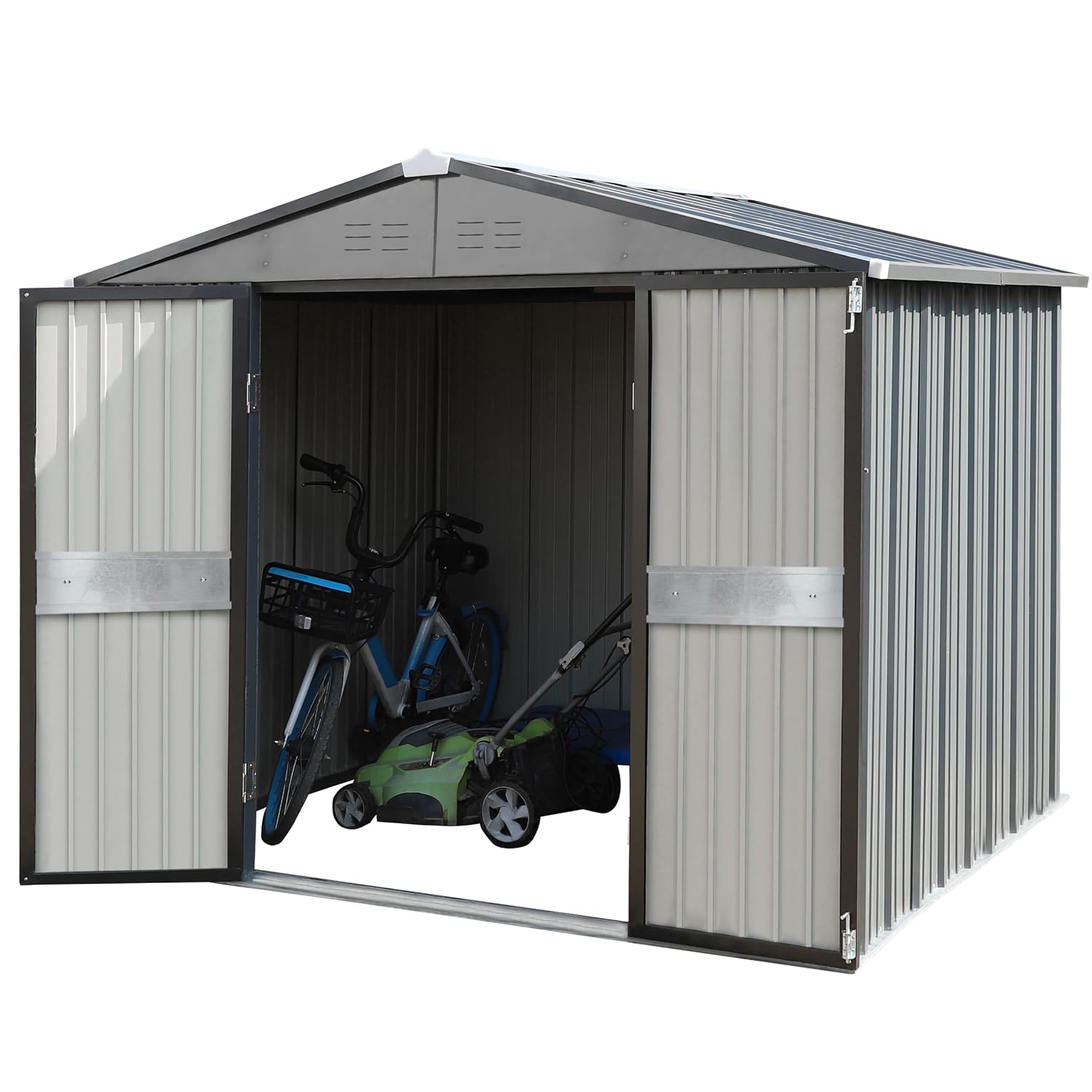 10' x 10' Outdoor Storage Shed - Outdoor Furniture Metal ulasan dan harga