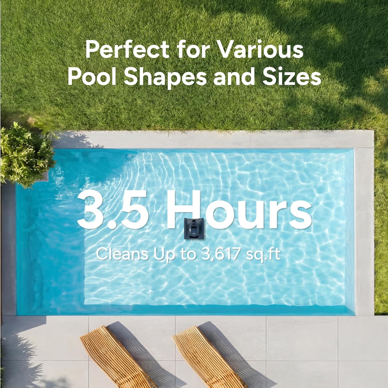 Robotic Pool Cleaner KN Series - Outdoor Furniture Metal ulasan dan harga