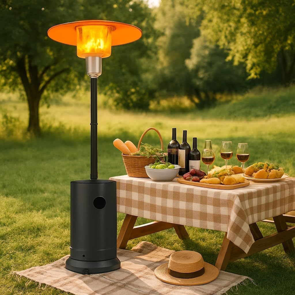 48,000 BTU Outdoor Heat Lamp - - Patio Heater Standing ulasan dan harga