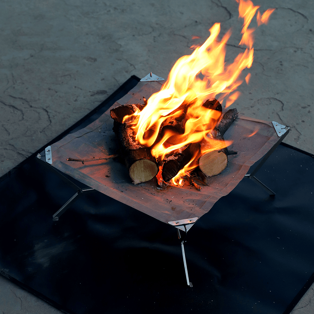 Foldable Fire Pit Grill Bonfir - Patio Heater Standing ulasan dan harga