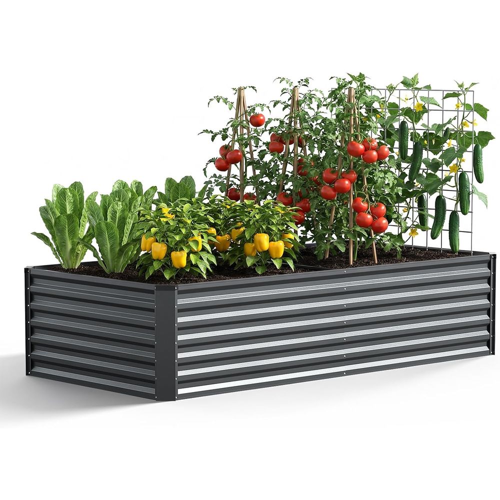 Large Outdoor Galvanized Raise - Planter Raised Metal ulasan dan harga