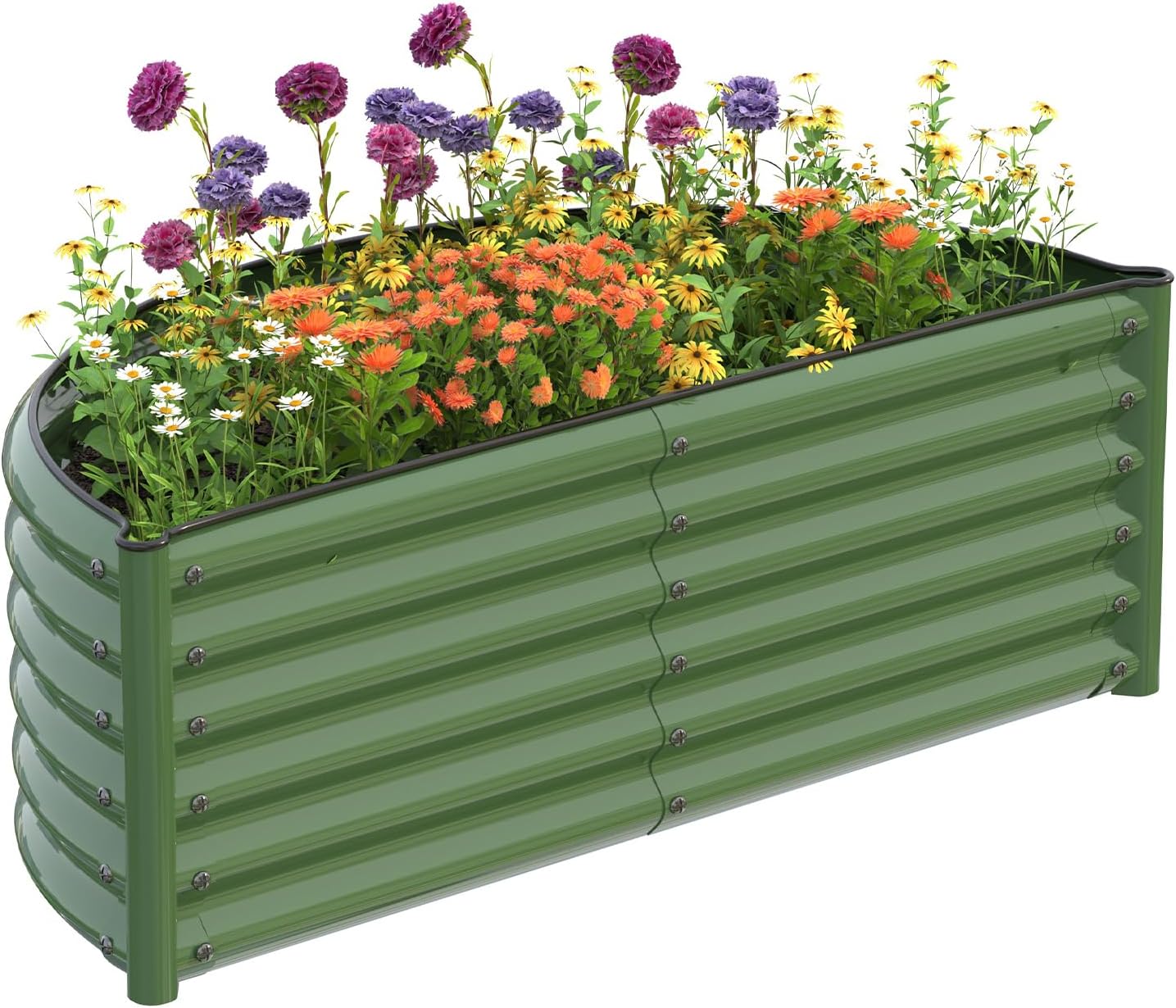 Galvanized Raised Garden Bed O - Planter Raised Metal ulasan dan harga