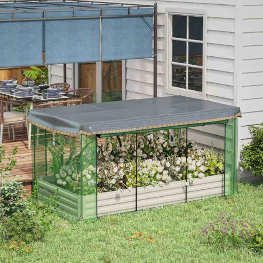 7.3 x 3.4 x 1 ft Galvanized Ra - Planter Raised Metal ulasan dan harga