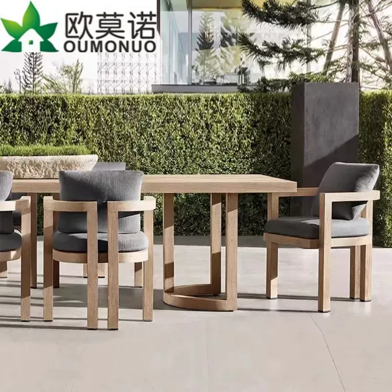 Nordic Outdoor Teak Wood Dinin - Outdoor Furniture Teak Wood ulasan dan harga