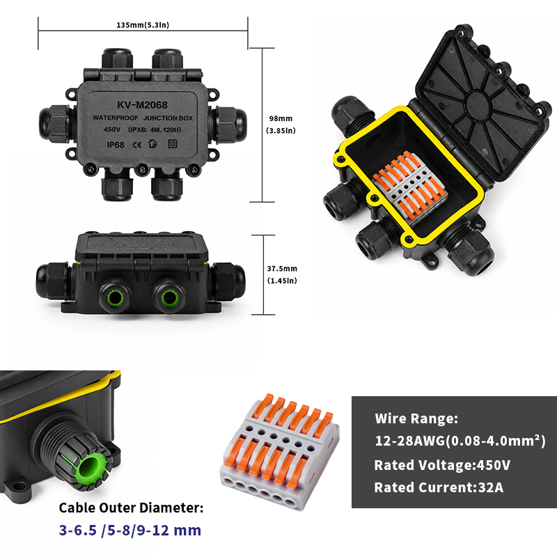 IP68 Waterproof Junction Box 2 - Outdoor Furniture Outlet ulasan dan harga